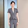 Premium Women's Summer Short-Sleeve Suit Set - Elegant Skirt Suit for Professional and Stylish Workwear