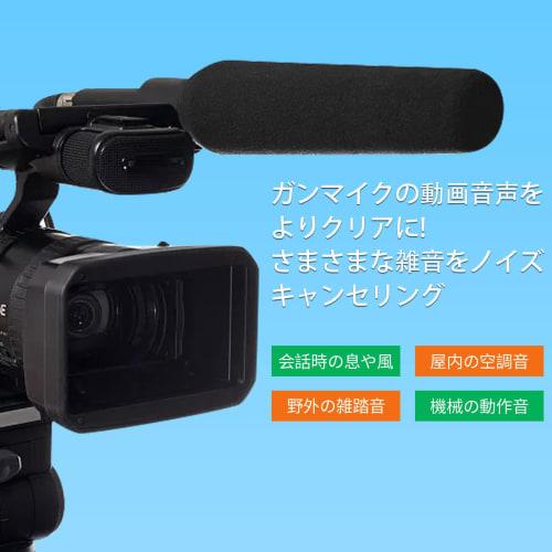 MITUKE Microphone Sponge Windscreen for Gun Microphones, Replacement Sponge for Videography, Reduces Air Conditioning Noise In Homes and Offices, Elas