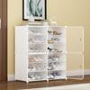 DIY Assembly Shoe Rack, Plastic Shoe Cabinet, Storage Artifact, Dust-Proof, Large Capacity, Space Saving