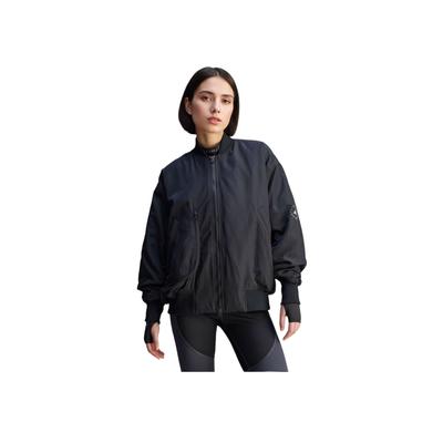 X Stella McCartney Kooperation Sport Lifestyle Serie Mode Minimalistisch Locker Warm Baumwolljacke Damen Jacke Schwarz JF8466