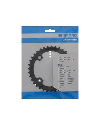 SHIMANO Repair Parts Chainring with Hook Teeth 36T for Y1LD98090 (Black) FC-M591-L FC-M591-S FC-M591-L FC-M590-S FC-M590-L FC-M391-8