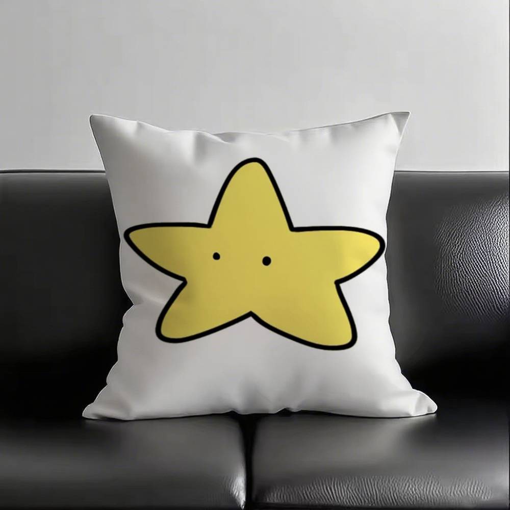 1 Stück Stern Kissenbezug Quadratisch Schlafzimmer Sofa Freizeit Komfort Kissen Auto Wohnzimmer Heimdekoration