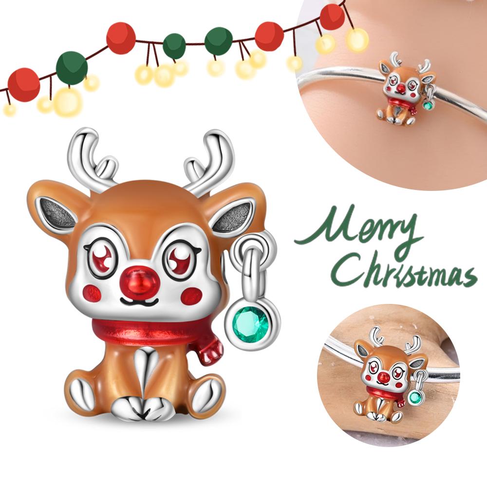 Cute Pet Series Capybara Couples Charms Eat Fruit Beads Fit Diy Copper Bracelet Necklace Women Anniversary Jewelry Gift