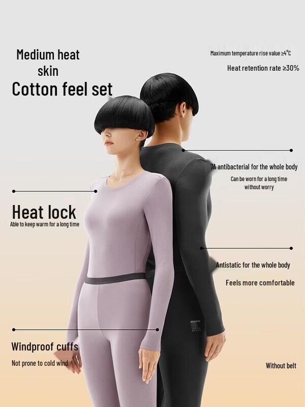 Women's Thickened Fleece-Lined Thermal Underwear Set