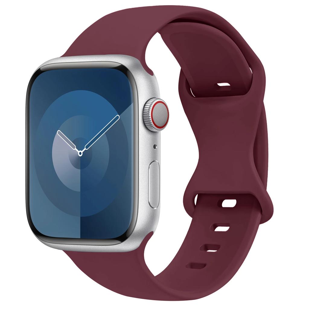 Silikonarmband für Apple Watch Band 45mm 44mm 41mm 40mm 42mm 46mm ultra 49mm Sportarmband correa series 11 7 8 9 10 4 3 5 6 se