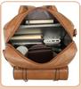 BUKESIYI Women's Mini Backpack, Large Capacity, Waterproof, PU Leather, Brown, JP78531