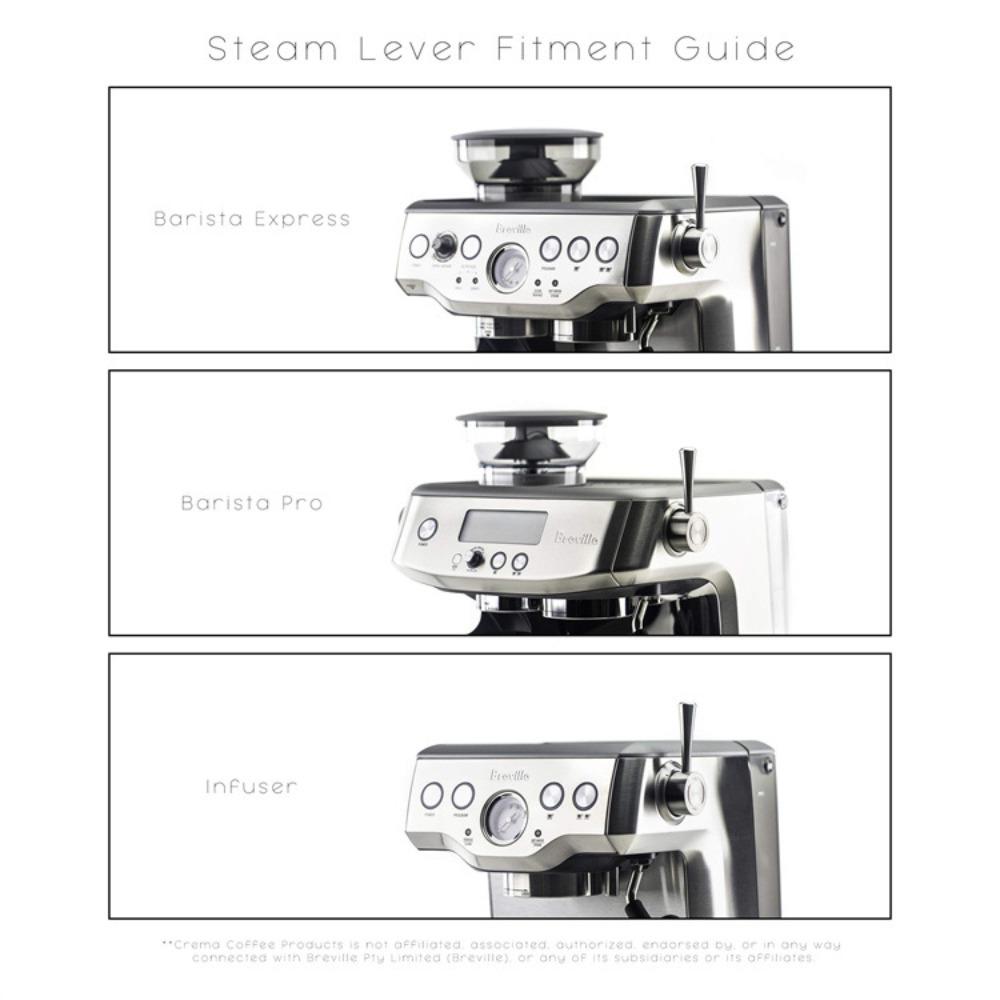 Polished Coffee Machine Knob Switch External Smooth Handle Replacement Steam Lever  Barista