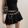 Bohemia Ethnic Sliver Color Copper Coin Butterfly Waist Chain for Women Fashion Skirt Jeans Decoration Versatile Belt Jewelry