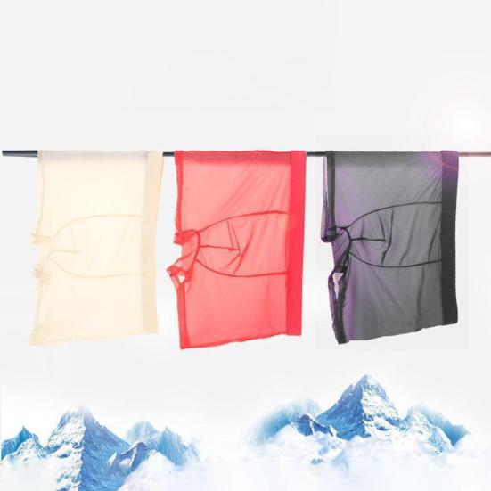 Men Underpants Breathable Solid Color Lint Free Friendly to Skin Elastic Waist Inside Wearing Polyester Quick Dry Mesh Men Boxers Underpants Gift