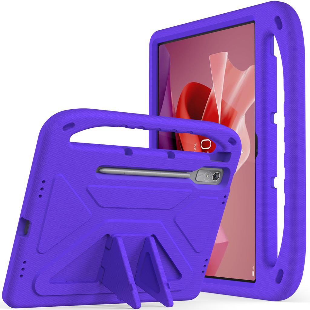 EVA Case for Lenovo Xiaoxin Pad Pro 2024 12.7" Tab P12 TB-370FU Kickstand Cover Kids Friendly with Portable Holder Shockproof