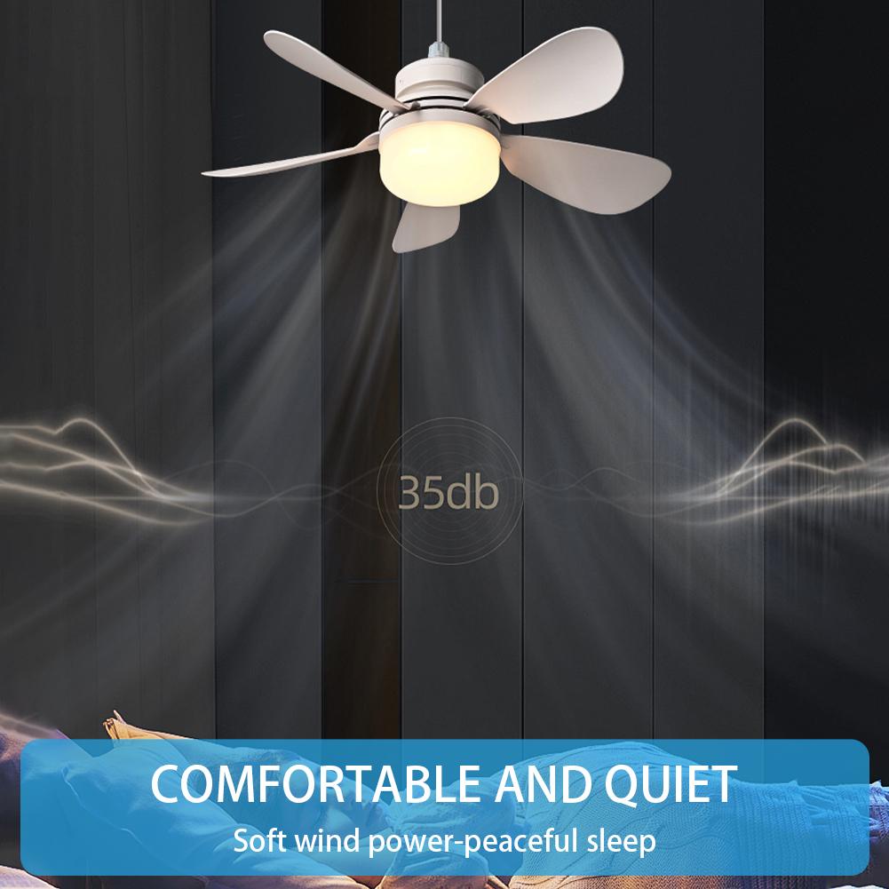 2 In 1 Hanging Fan with LED Lantern Rechargeable Electric Cordless Fan Modern Smart Cool Fan for Dining Room Bedroom Living Room