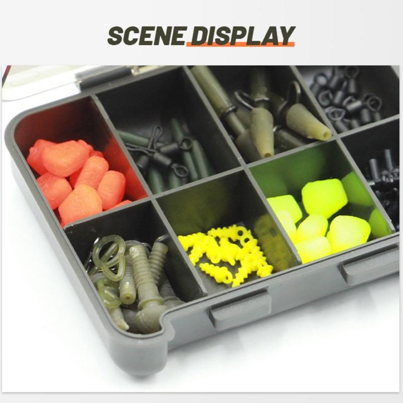 Angelkasten Aufbewahrungsbox mit Klarsichtdeckel Köderbox Universell Mehrkammer Angelköder Haken Behälter Case