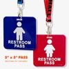 GIFTEXPRESS 12 Piece Hall Pass Lanyards and School Passes Boys and Girl Bathroom Passes