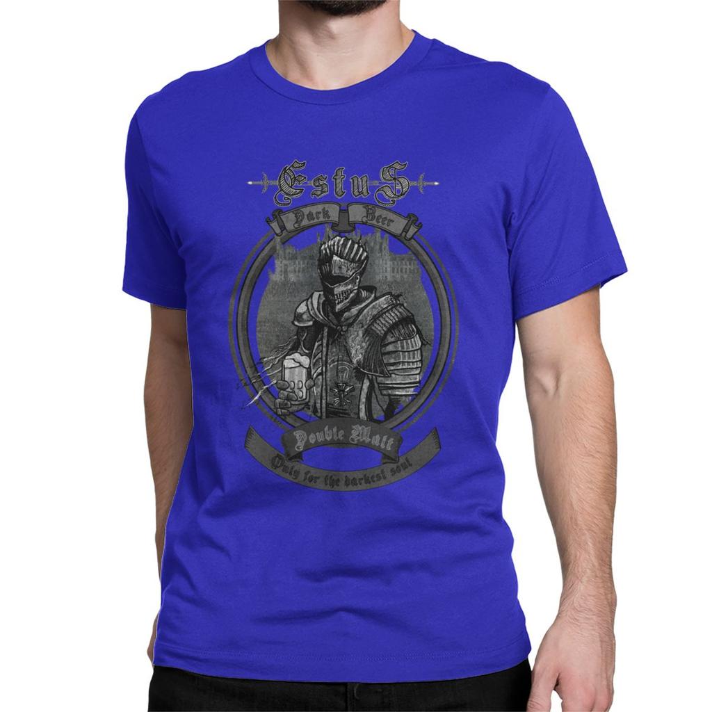 For The Darkest Soul Dark Souls T-Shirt Men Novelty 100% Cotton Tees Crewneck Short Sleeve T Shirts Plus Size Tops