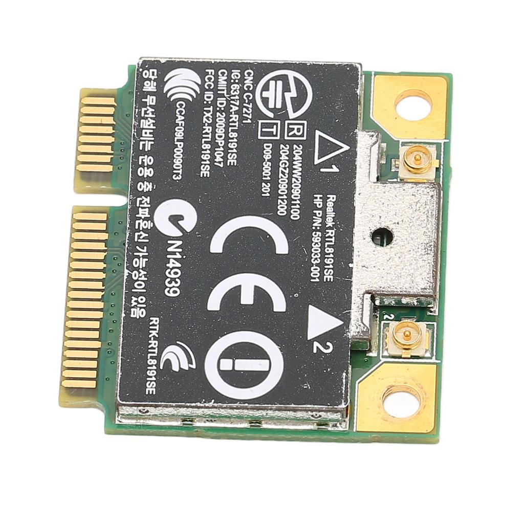 Mini-PCI-E WLAN-Karte Langlebige Platine 2,4 GHz 150 Mbit/s Stabile Drahtlose Netzwerkkarte für Computer