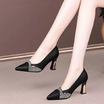 Cresfimix Damenpumps Damen Casual Büro Bequeme High Heels Schuhe Damenmode Süße Blaue Absätze Klassische Sexy Herbstpumps