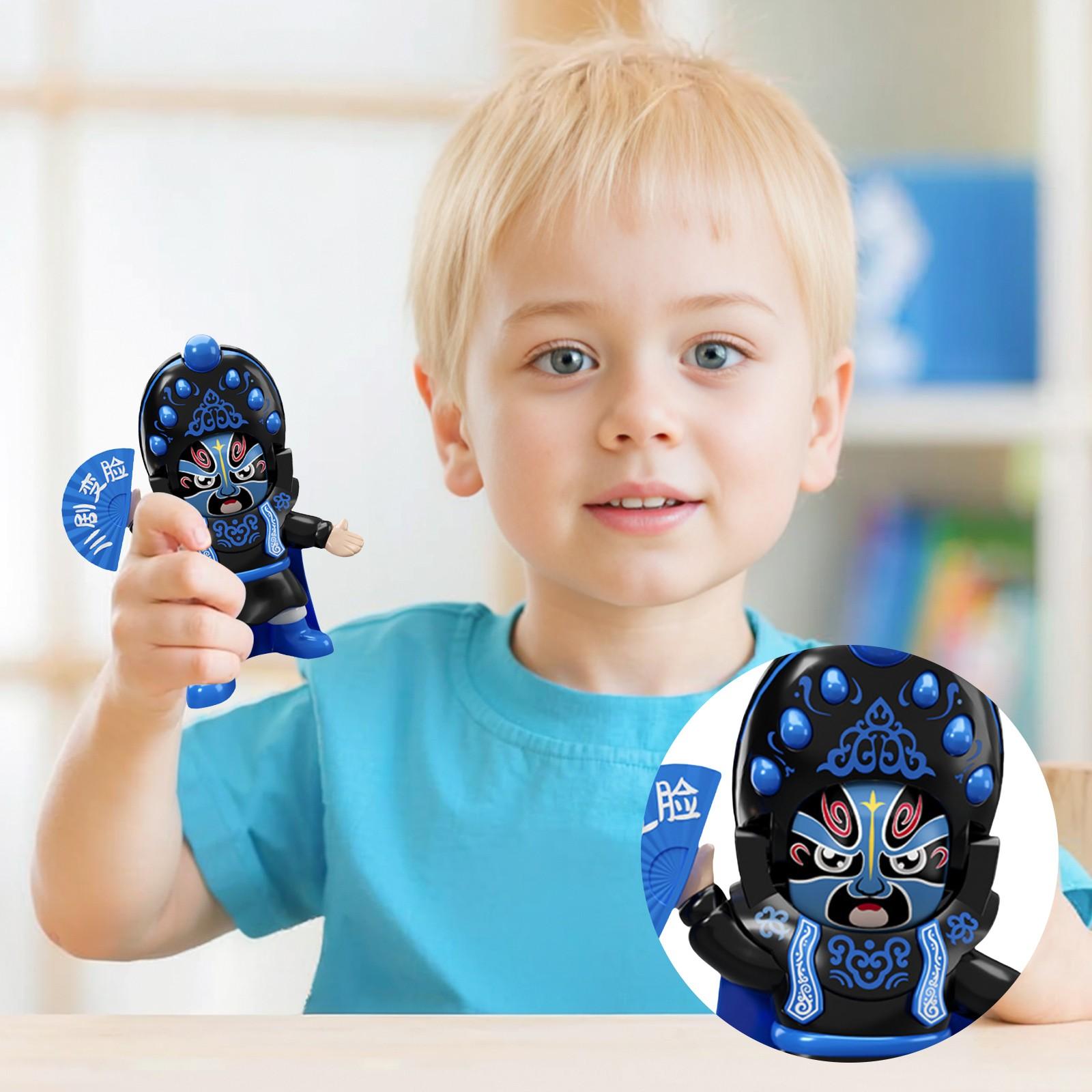 

Кукла, меняющая лицо, Сычуаньская опера, меняющая лицо, китайские культурные сувениры, рука One Size синий