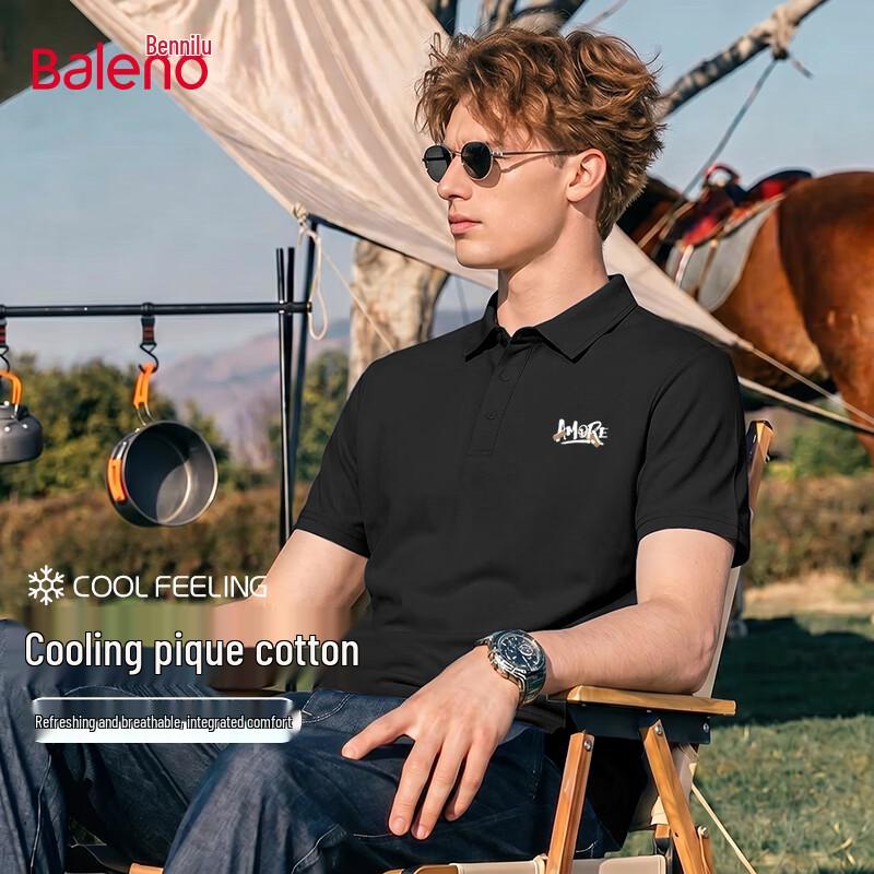 Baleno Men s Cotton Pique Short Sleeve Polo Shirt