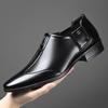 Fashion Pointed-toe Retro British Men's Business Dress Shoes Fashion Casual Spring Autumn Leather Shoes Man Korean New Designer Loafers