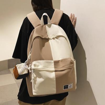 Neu Student Rucksack Große Schule Taschen für Mädchen Ins Mode Leinwand Schul Wasserdicht Student
