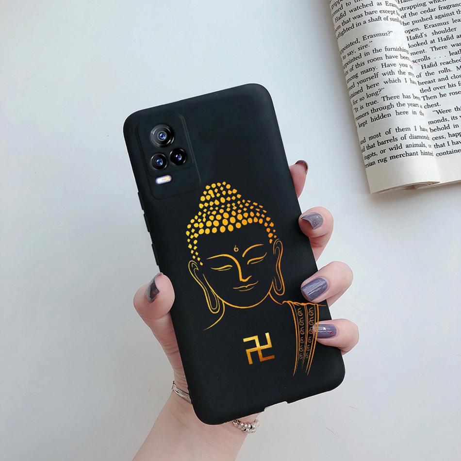 Para Funda Vivo V21e 2021 Gato Flor Suave TPU Fundas de Teléfono Para Vivo V21 V 21 V 21e 4G 5G V2061 V2066 V2108 V2050 Cubierta Trasera Fundas