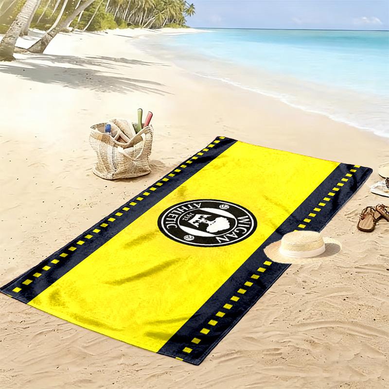 Wigan Athletic FC Tryckt Strandhandduk, Stor Mjuk Snabbtorkande Handduk för Strand Camping Simning