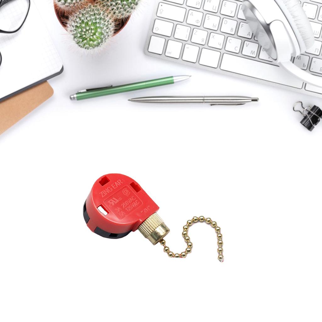 Universal Pull Chain Adjustable Speeds Reliable 4 Wire 3 Speeds Fan Switches Simple Installation for Ceiling Fans