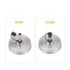 ABWR-12PCS Stainless Steel 70Mm Regular Mouth Jar Pour Spout Lids With Plastic Caps For Olive Oil Cocktail Dispenser