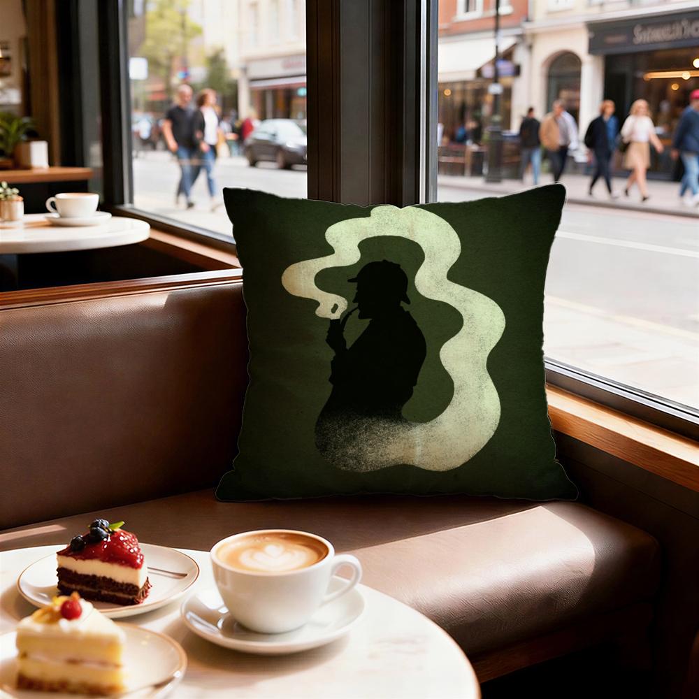 Literary Sherlock Holmes Cushion Cover Decorative Cushions Covers Cover Sofa x Pillow Piece x x Pillowcase