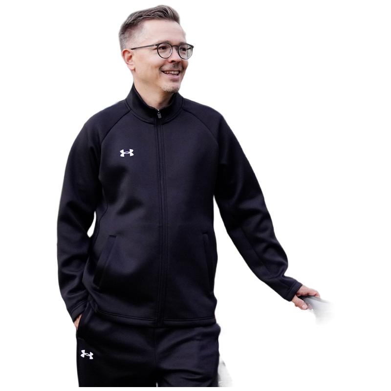 

Under Armour Спортивная куртка на молнии со стойкой воротником Унисекс Куртки Черный 24600407-001