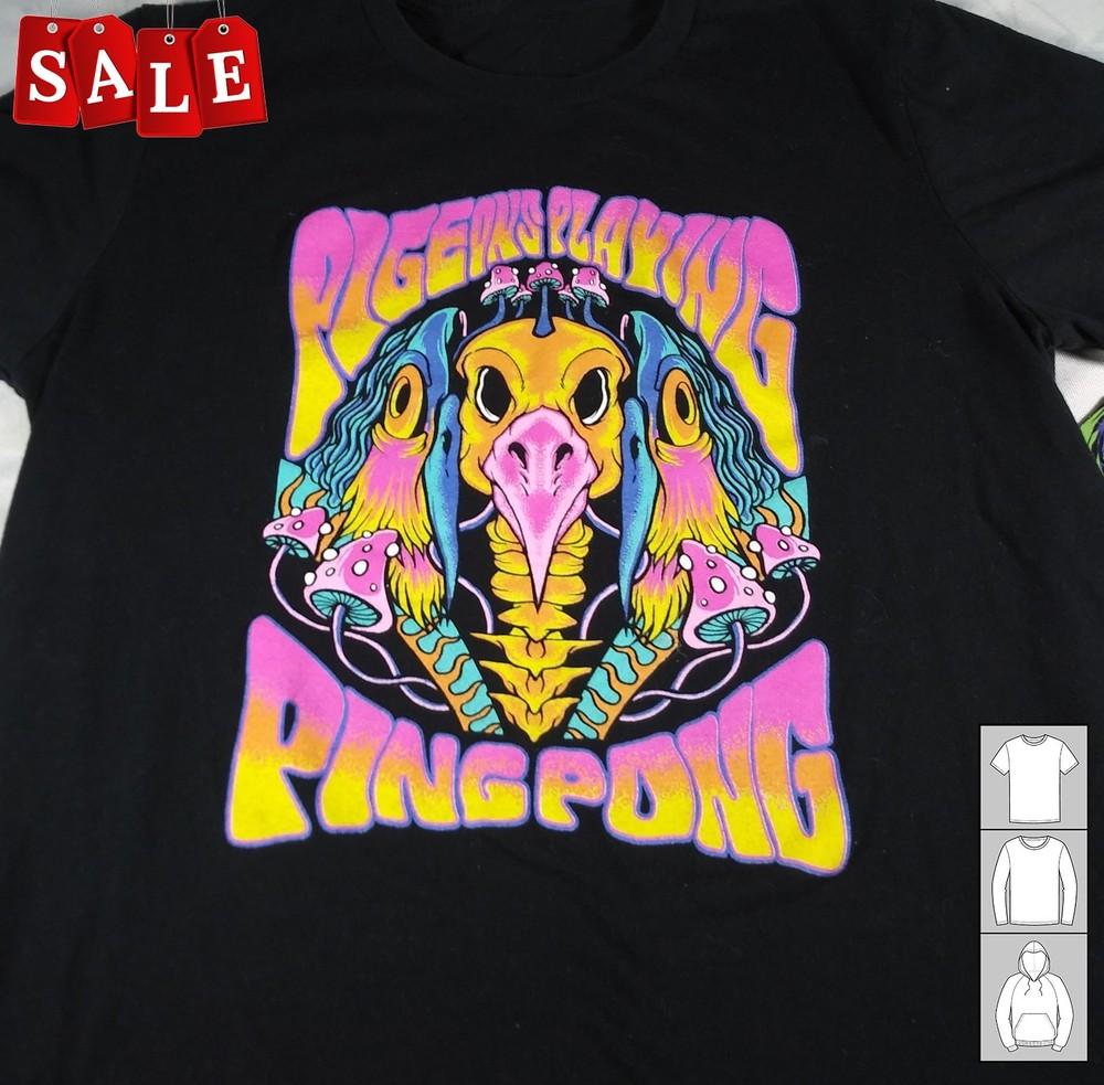 New Pigeons playing ping pong Gift For Fans Unisex S5XL Shirt TH741 Unisex T-Shirt XXXL