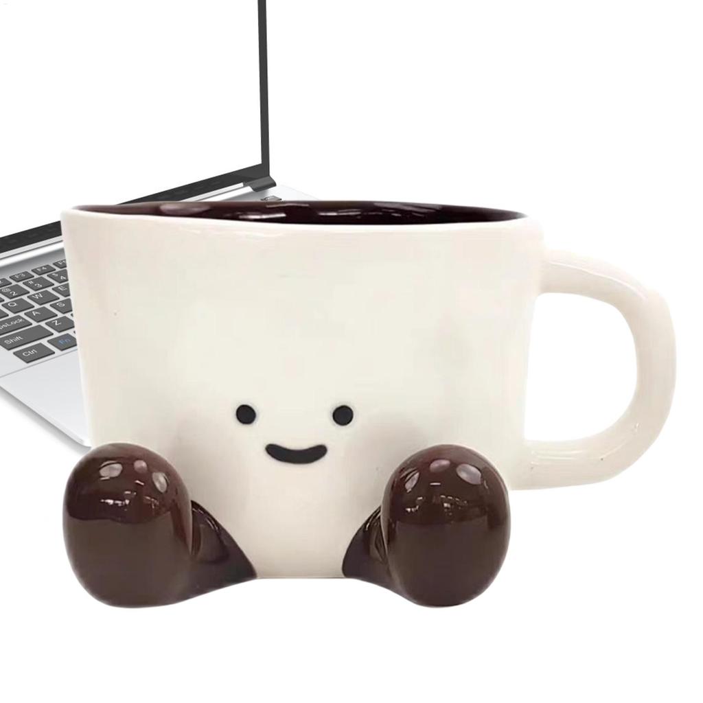 Hand held ceramic coffee cup Foot mug Cute afternoon tea coffee cup latte art cup Novelty Coffee Mugs