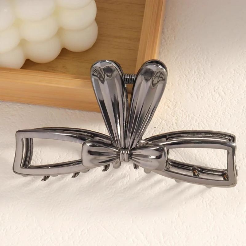 Мультяшный заколка для волос с кроликом, полая заколка для волос с кроликом, пасхальная заколка-тарелка, заколка-краб чёрный