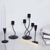 2/3 Heads Candle Holder Romantic Iron Candles Stand Minimalist Long Candle Candlestick  Party