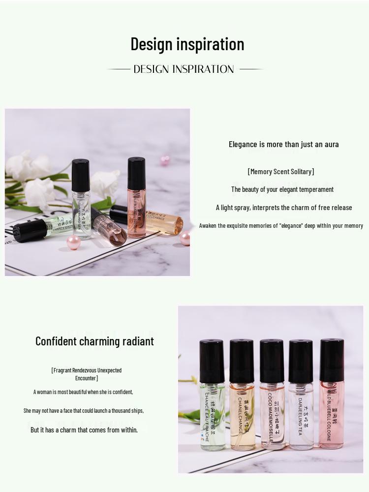 3ml Perfume Sample Gift Set: Long-lasting Light Fragrance for Women, Portable and Perfect for Any Occasion