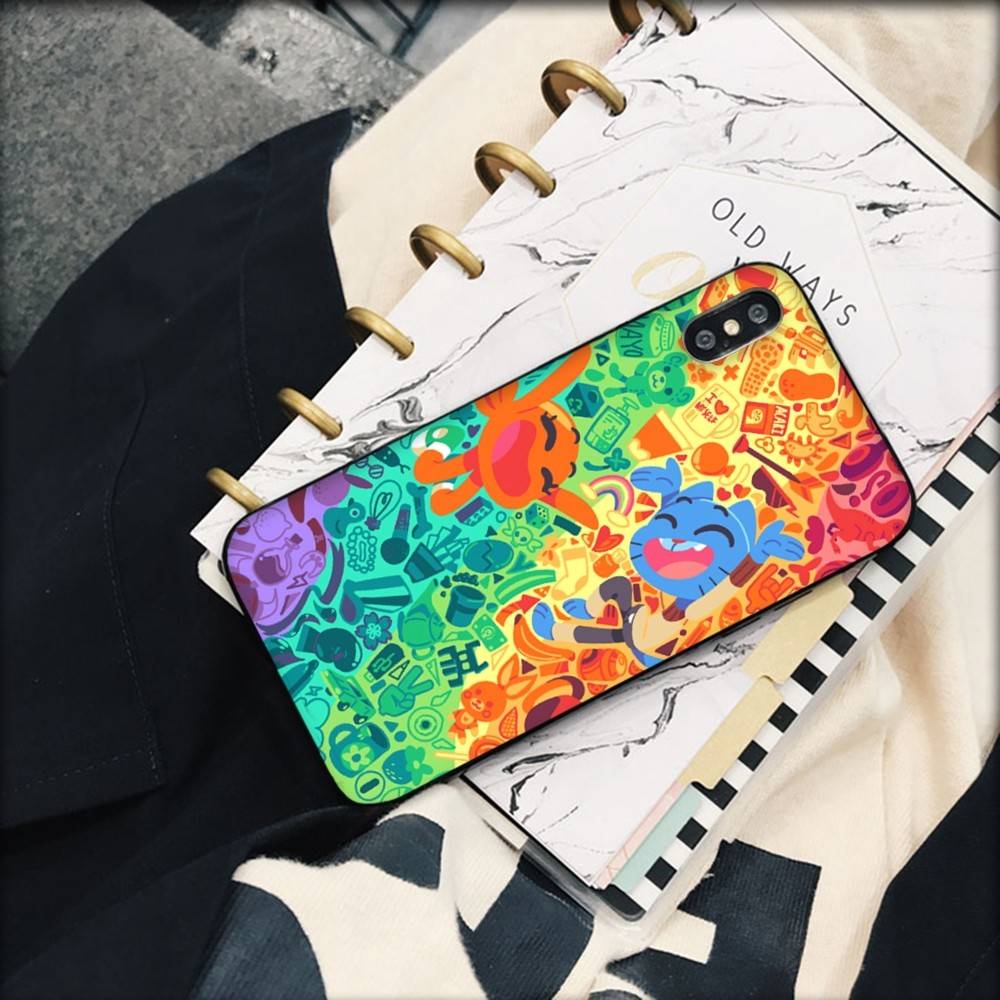 The A-Amazing World Gumball Anime Phone Case For IPhone 17 16 14 15 13 12 11 Pro Max Plus Silicone Soft Cover