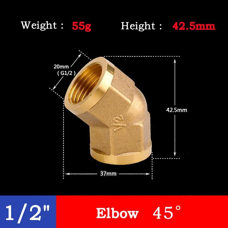 10pcs Brass Pipe Fitting Female Male Movable Joint/Plug/Cap Blocking/Reducing Bushing PipeJoint Adapter 1/2" Thread
