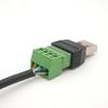 USB 2.0 A Male Screw Terminals Adapter Converter Solderless Design For Data Extension And DIY Applications for Installers