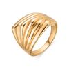 Ring - LUXENTER - Rorrie - 18K Gold Plated - Zirconia - Width 14.7 Mm