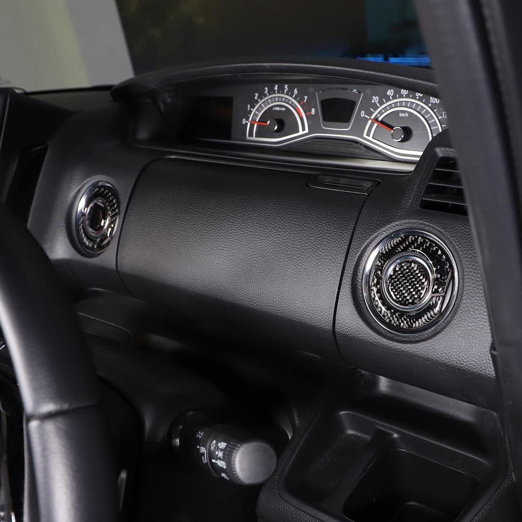 Hcilloend Set of Carbon Fiber Air Vent Center Side and Console Panel Stickers for the New Honda Easy Installation and Scratch Customizable Interior