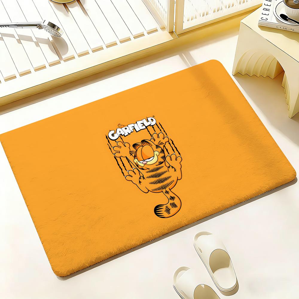 KWaii Anime G-Garfield Floor Mat Bedroom Living Room Flannel Door Mat Non-Slip Home Decor