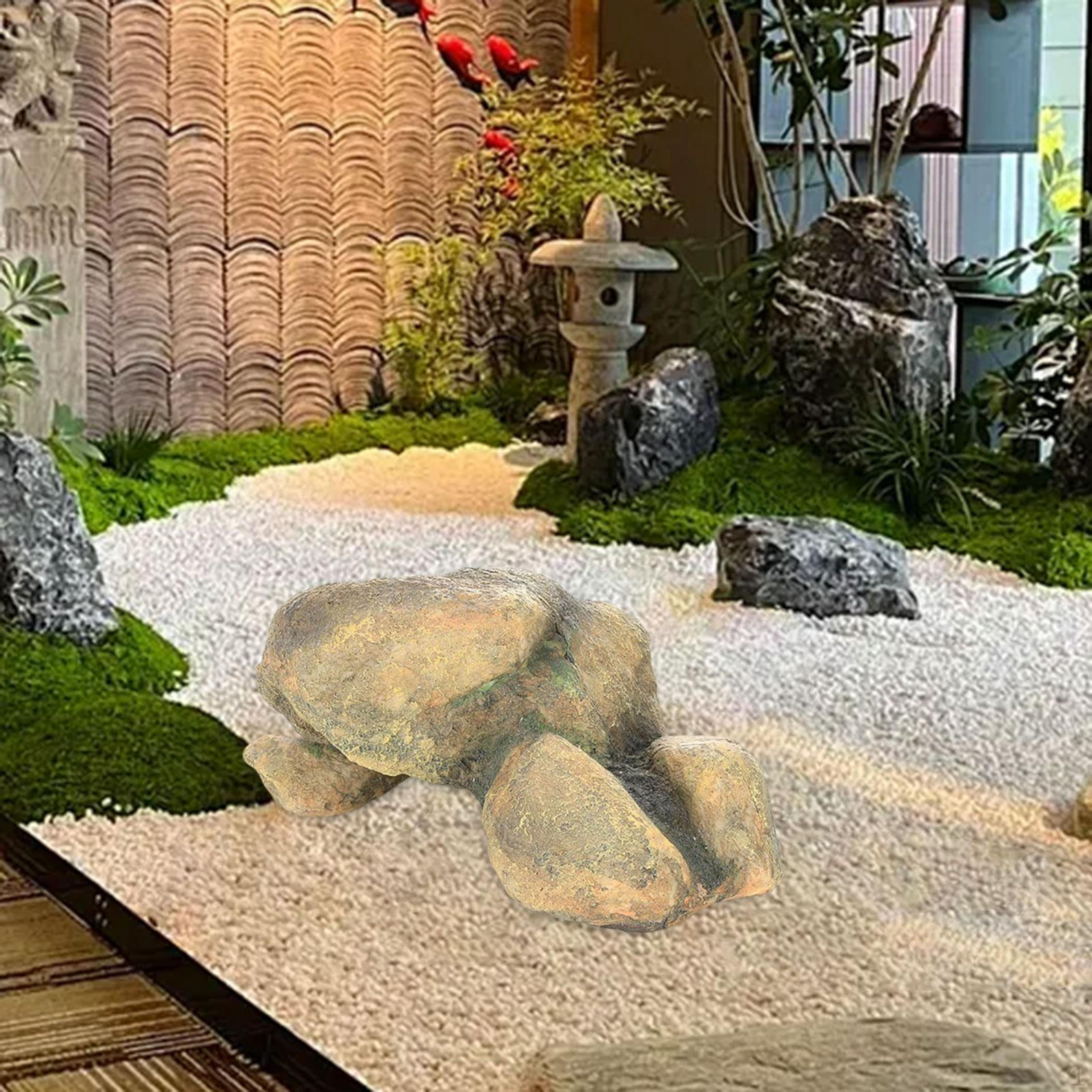 

Искусственный ландшафтный альпинарий, украшения для миниатюрного сказочного сада, декоративный камень для двора 23x16x10cm