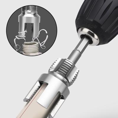 Professional Pipe Threader Kit Threading Tool For Plastic Plumbing Systems Includes 1/2inch or 3/4inch Die Heads