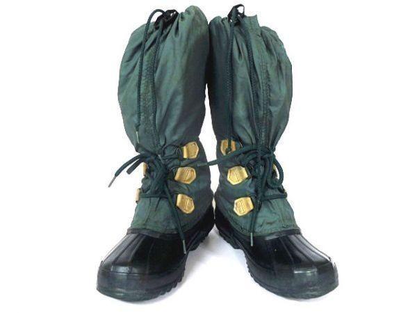 Vintage Made in Canada / SOREL Long Snow Boots Green /WOS6 / 22.5-23.5cm/(USED)
