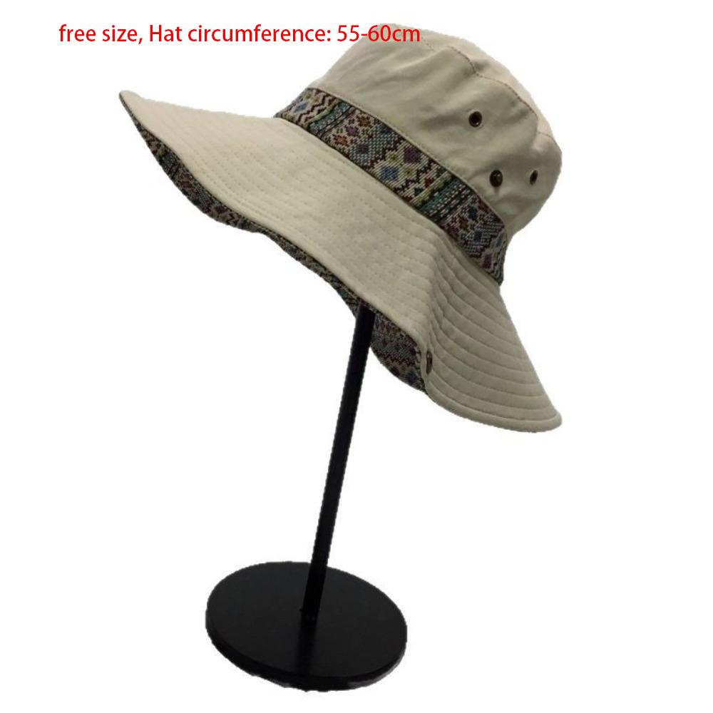 Adjustable Fishing Cap Anti-UV Beach Hat New Western Cowboy Hat  Summer