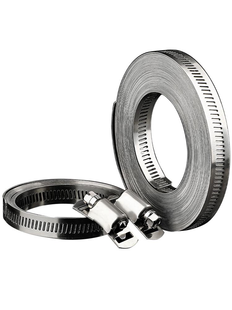 Large 304 Stainless Steel Hose Clamp Band for DIY Pipes