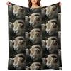 head of the herdwick Throw Blanket Multi-Purpose christmas decoration Blankets For Sofas For Baby Blankets