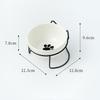 Pet Ceramic Bowl Cat Food Bowl Cervical Protection Pet Supplies Dog Drinking Water Bowl Cat Food Feeding with Raised Stand