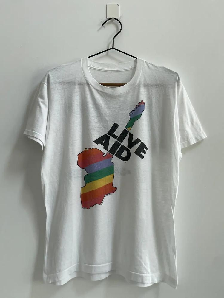 

1985 Live Aid This Shirt Saves Lives Shirt Unisex T-Shirt XXL