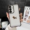 Phone Cover Case for Samsung Galaxy A13 A15 A35 A36 A26 A21s A16 A24 A52 A17 A33 A25 Creative Minimalist Dachshund